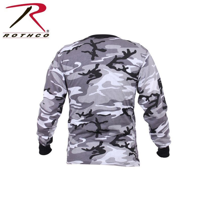 ROTHCO LONG SLEEVE CAMO T-SHIRT - CITY CAMO - Hock Gift Shop | Army Online Store in Singapore