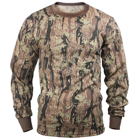 ROTHCO LONG SLEEVE CAMO T-SHIRT - SMOKEY BRANCH - Hock Gift Shop | Army Online Store in Singapore