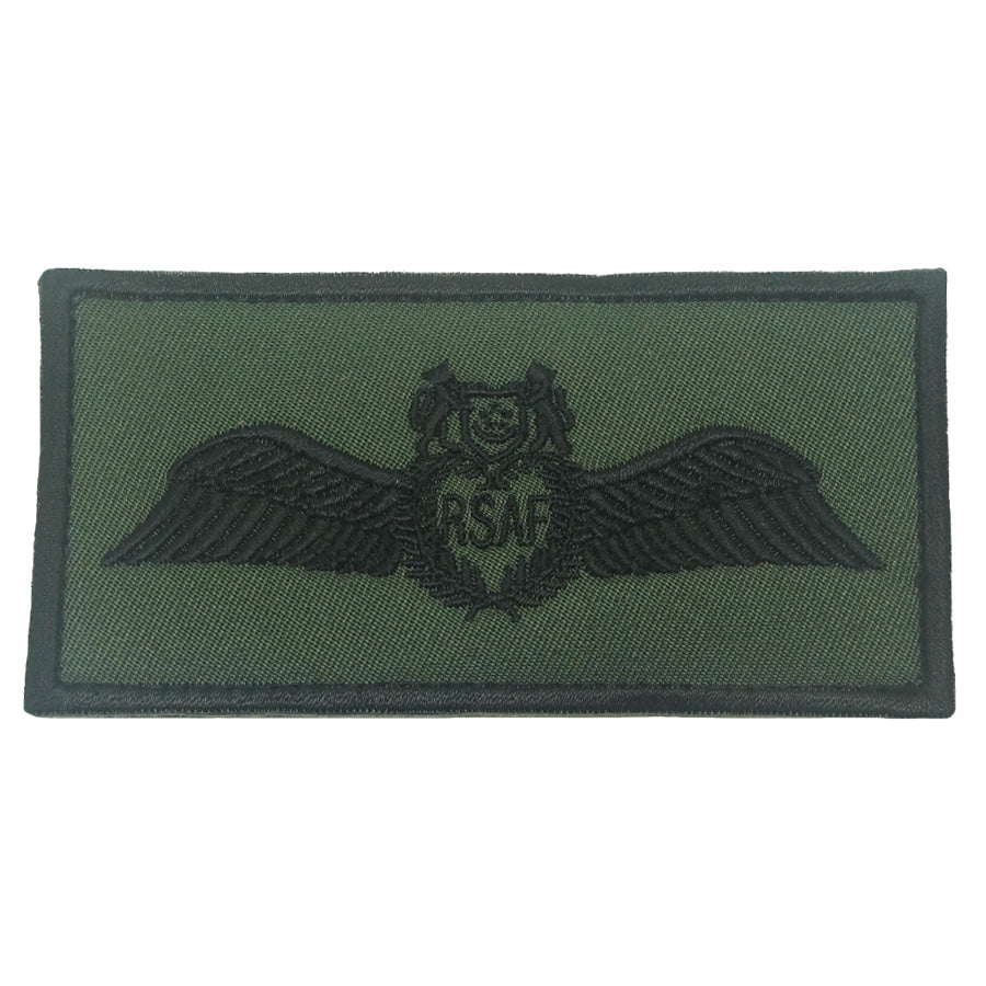 RSAF WING PATCH - OD GREEN