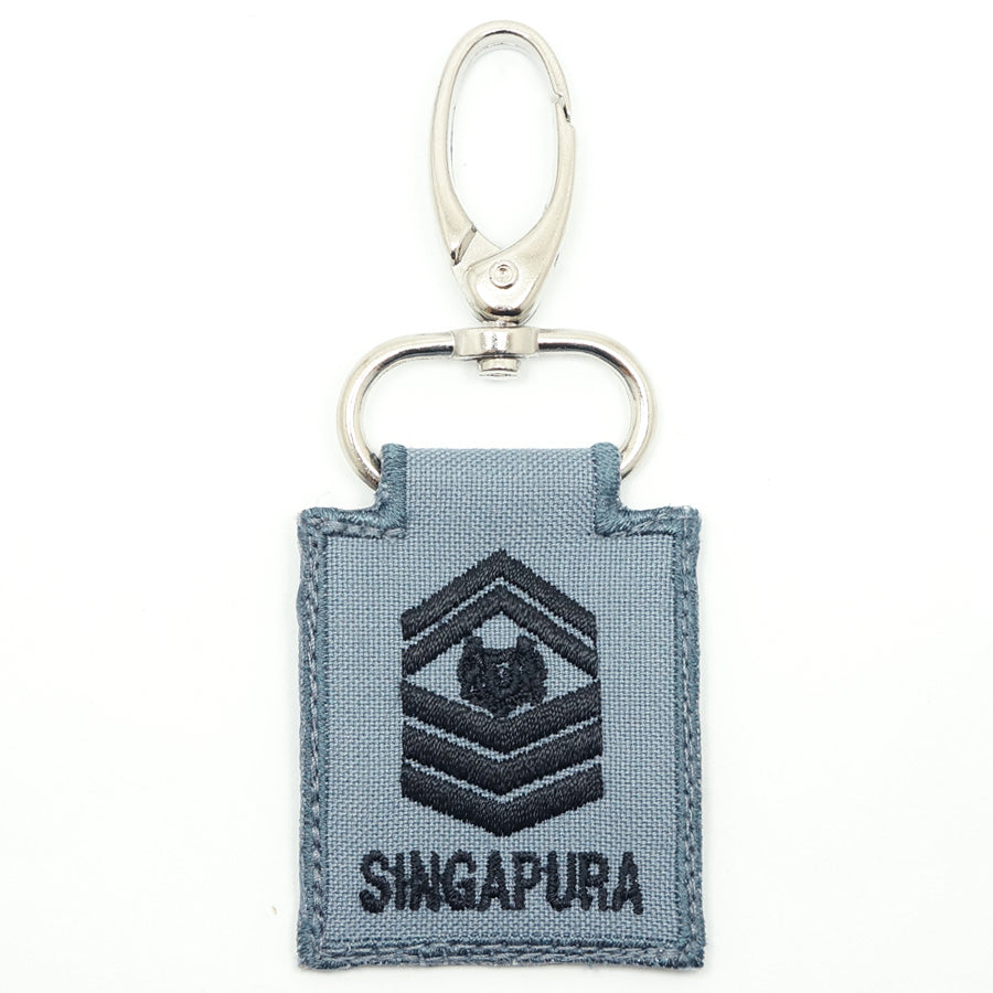 RSN / RSAF MINI RANK KEYCHAIN - SSG (GRAY)
