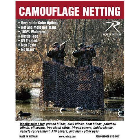 ROTHCO MILITARY TYPE CAMO NET - LARGE (3 METERS X 6 METERS)