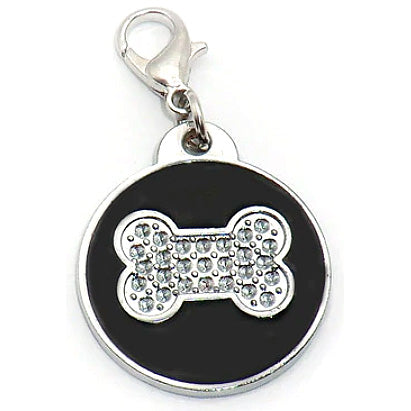 ROUND GLITTER ZINC ALLOY PET TAG - 2019 VERSION