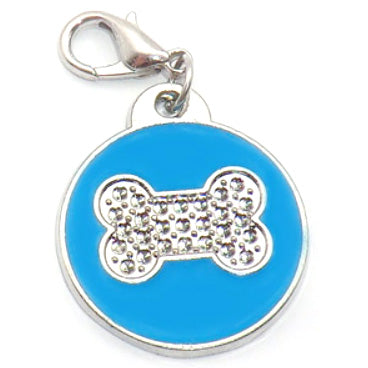 ROUND GLITTER ZINC ALLOY PET TAG - 2019 VERSION
