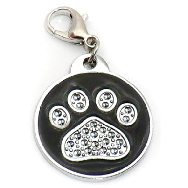 ROUND GLITTER ZINC ALLOY PET TAG - 2019 VERSION