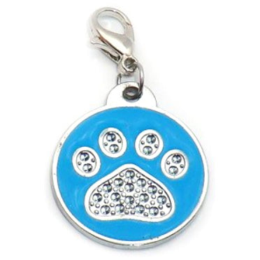 ROUND GLITTER ZINC ALLOY PET TAG - 2019 VERSION