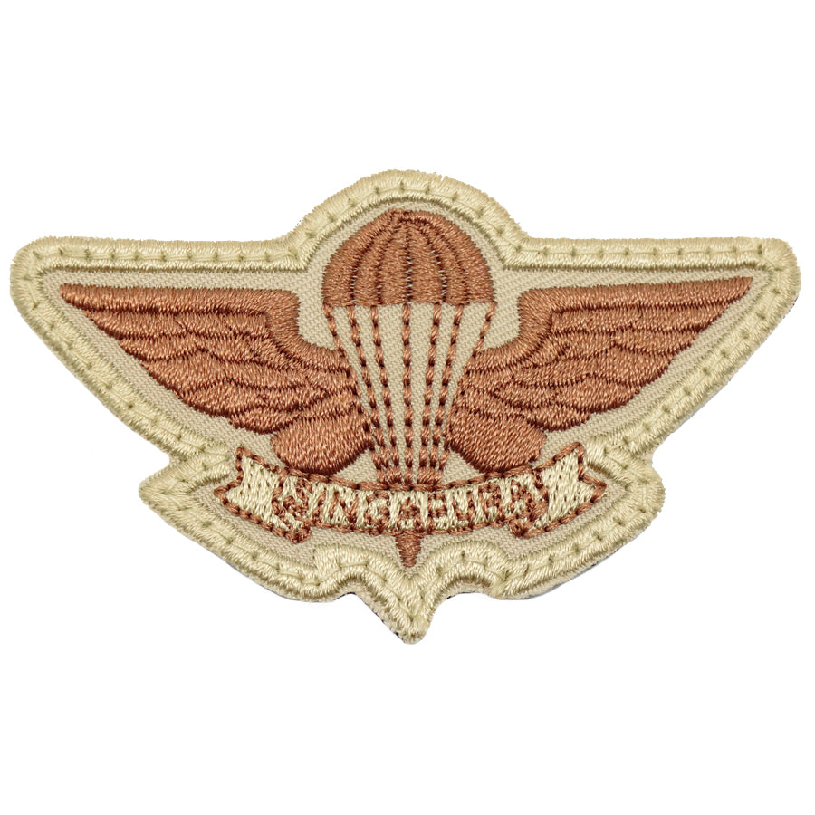 SAF AIRBORNE WING - KHAKI BROWN WORDING