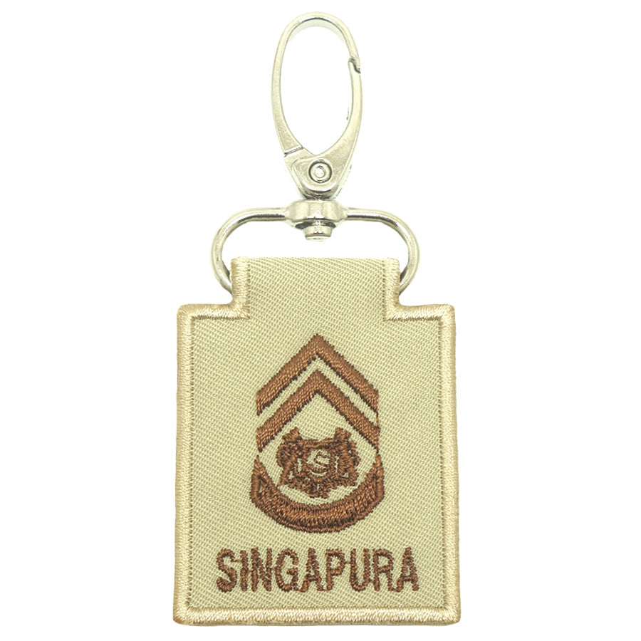 MINI SAF RANK KEYCHAIN - 1WO (KHAKI)