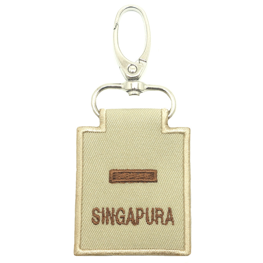 MINI SAF RANK KEYCHAIN - 2LT (KHAKI)