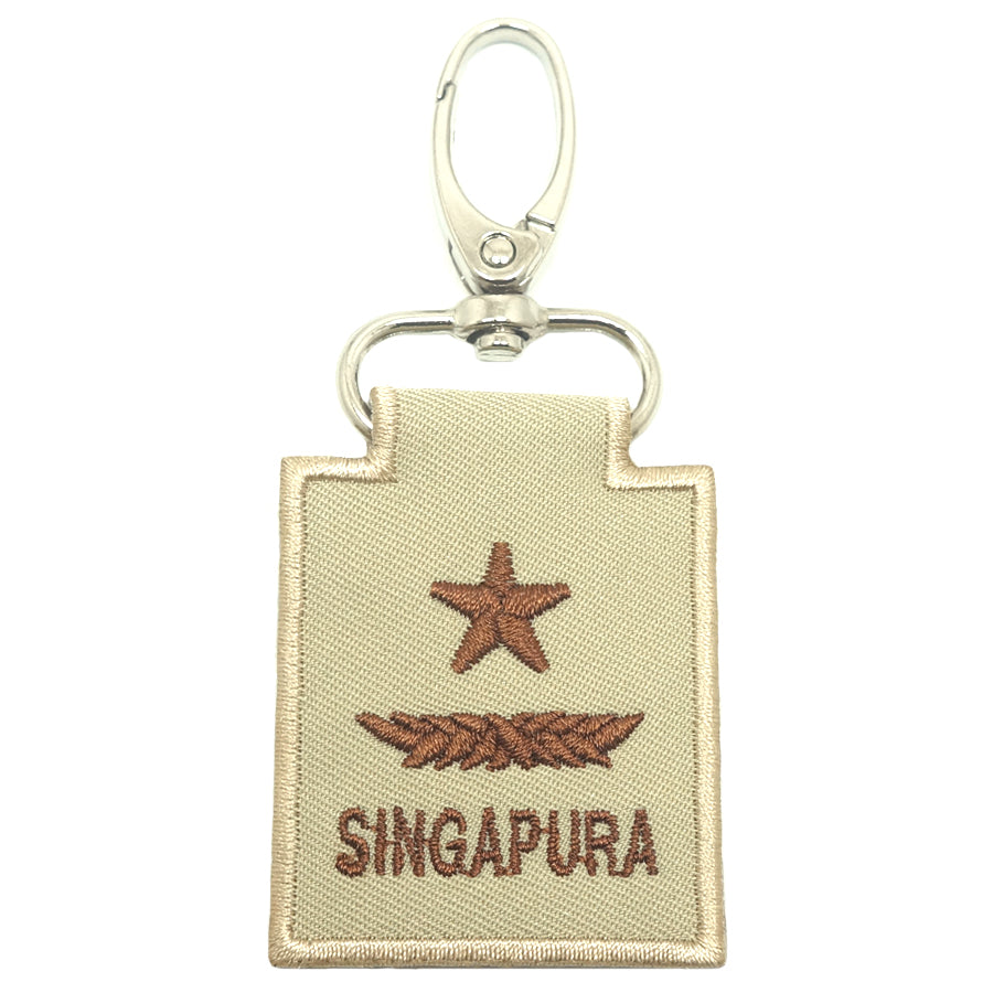 MINI SAF RANK KEYCHAIN - BG (KHAKI)