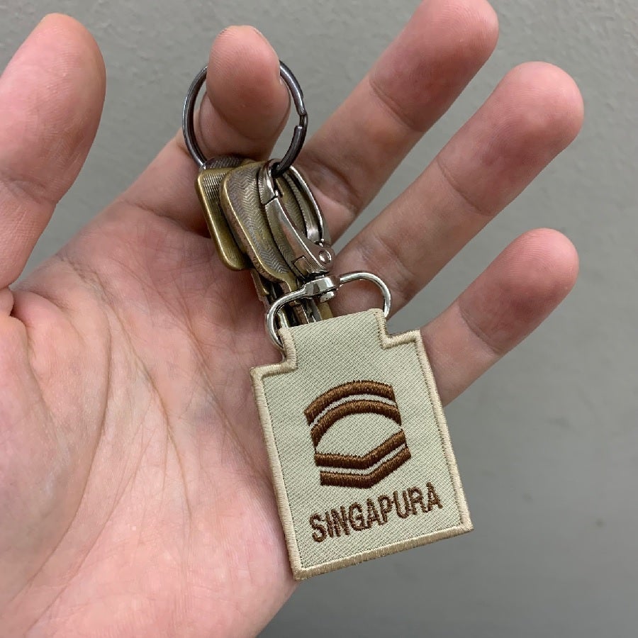 MINI SAF RANK KEYCHAIN - ME4 (KHAKI)