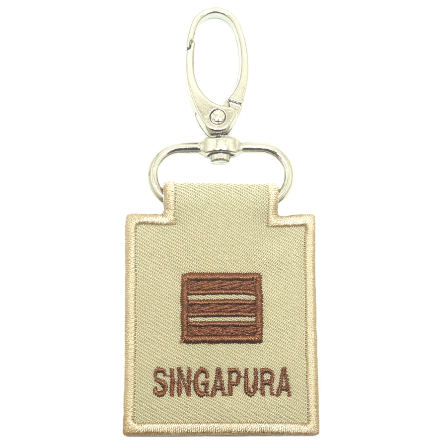 MINI SAF RANK KEYCHAIN - CPT (KHAKI)