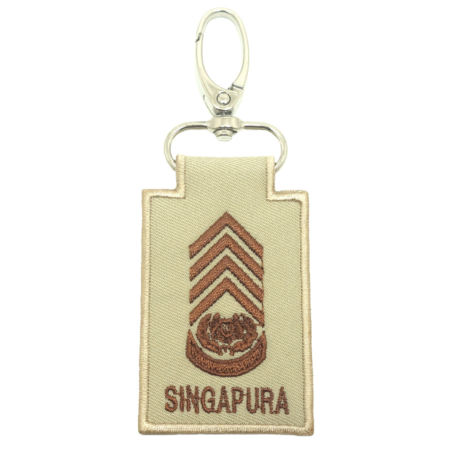 MINI SAF RANK KEYCHAIN - CWO (KHAKI)