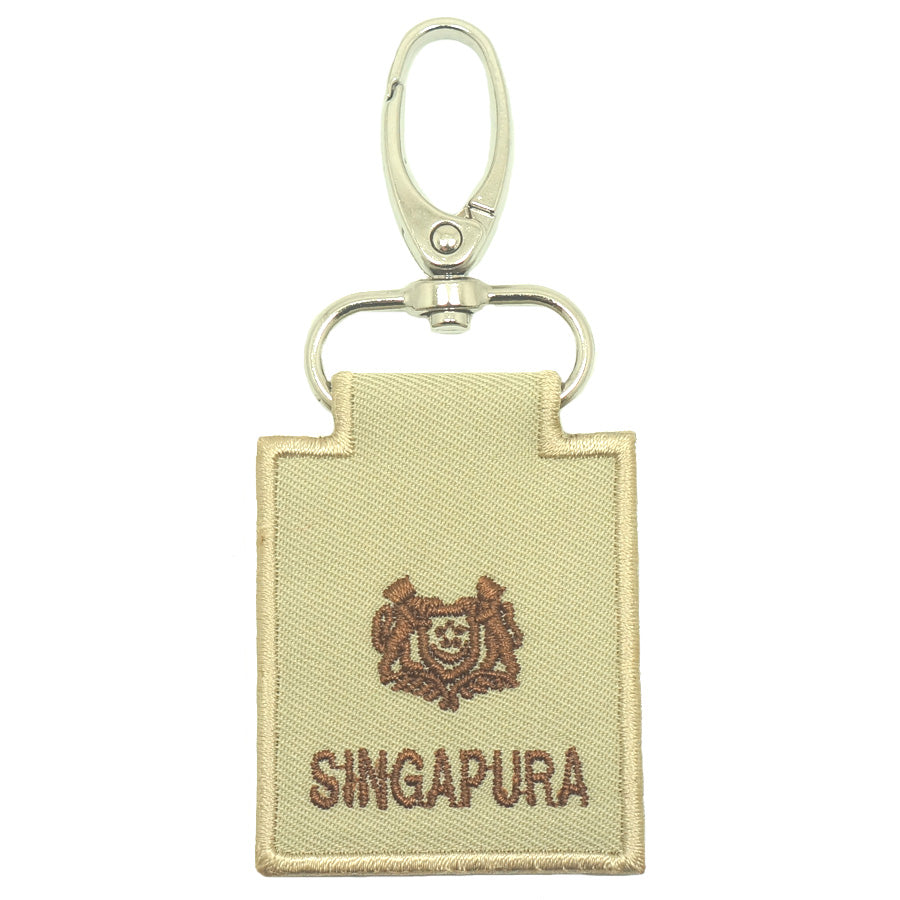 MINI SAF RANK KEYCHAIN - MAJ (KHAKI)