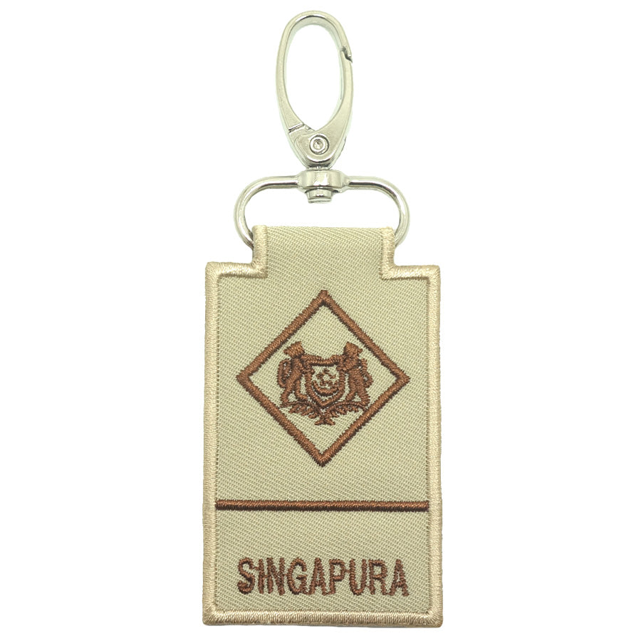 MINI SAF RANK KEYCHAIN - ME1 (KHAKI)