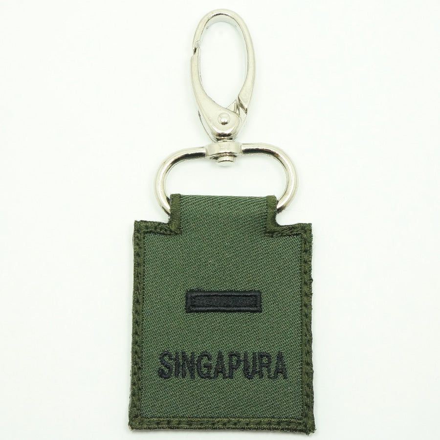 MINI SAF RANK KEYCHAIN - 2LT (OD GREEN)