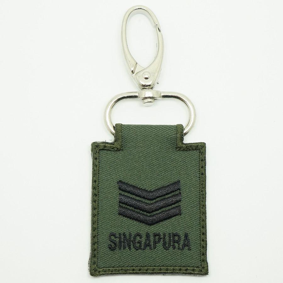 MINI SAF RANK KEYCHAIN - 3SG (OD GREEN) – Hock Gift Shop | Army Online ...