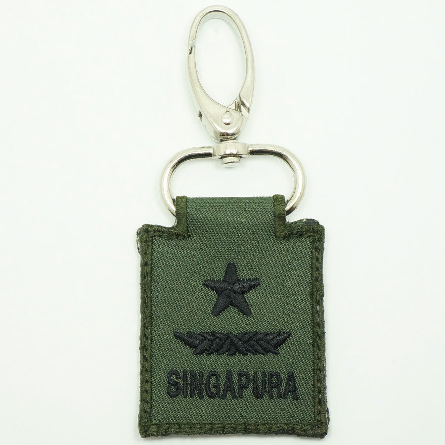 MINI SAF RANK KEYCHAIN - BG (OD GREEN)