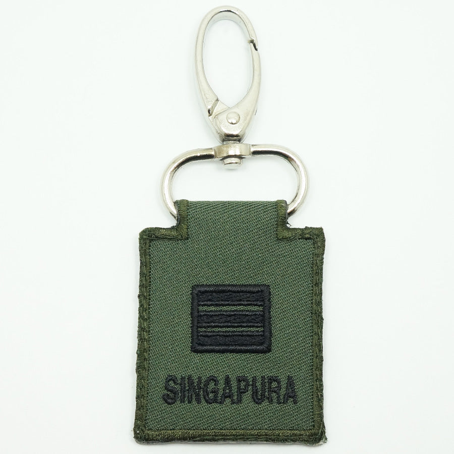 MINI SAF RANK KEYCHAIN - CPT (OD GREEN)