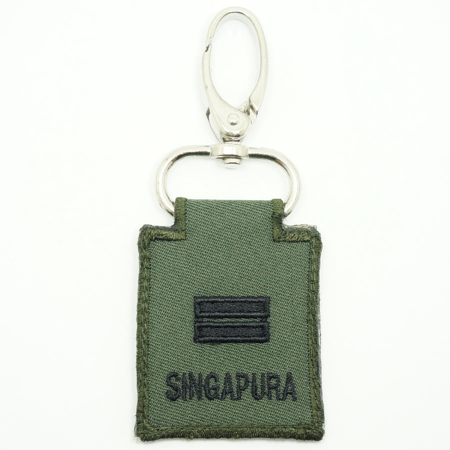 MINI SAF RANK KEYCHAIN - LTA (OD GREEN)