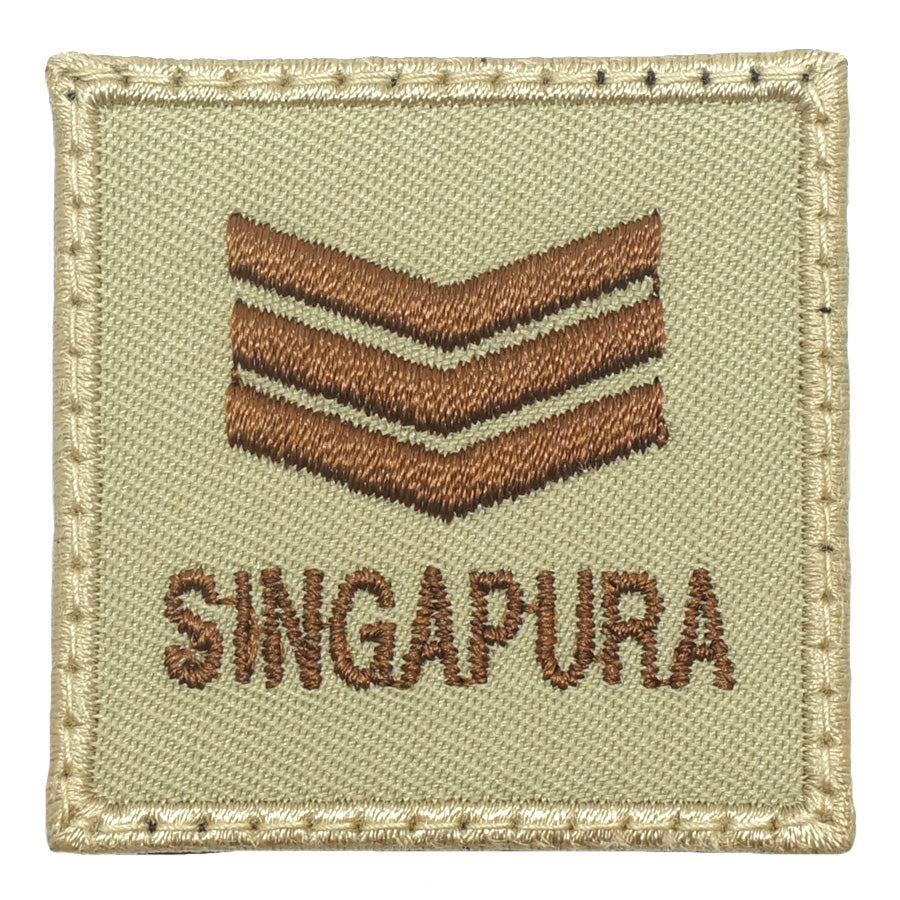MINI SAF RANK PATCH - 3SG (KHAKI)