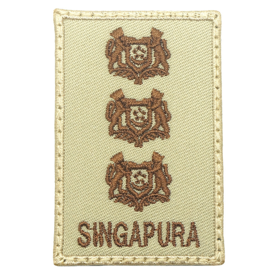 MINI SAF RANK PATCH - COL (KHAKI)