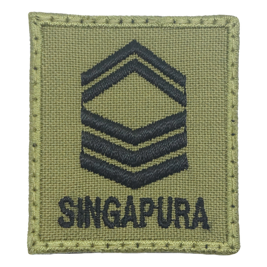 MINI SAF RANK PATCH - 1SG (OLIVE GREEN) – Hock Gift Shop | Army Online ...