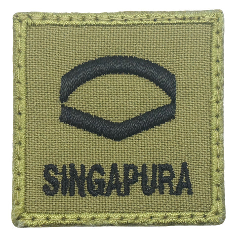 MINI SAF RANK PATCH - LCP (OLIVE GREEN)