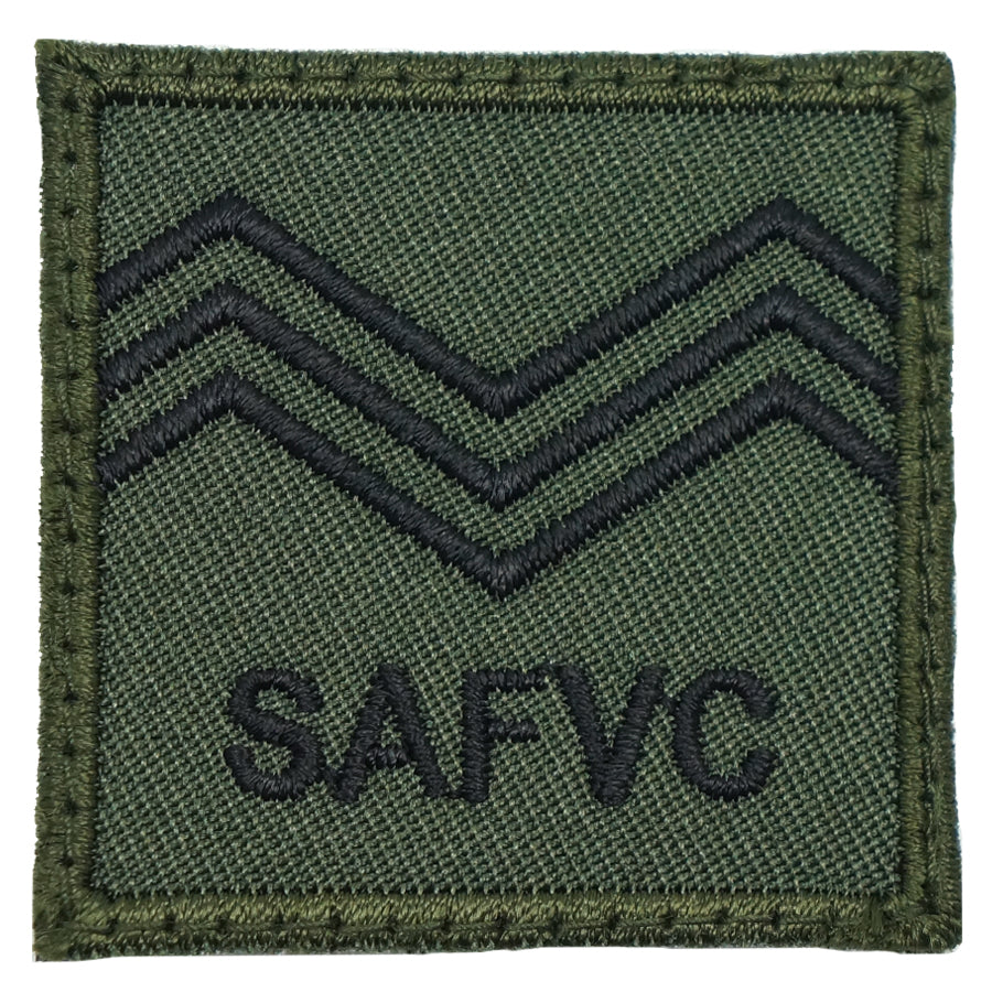 MINI SAFVC RANK PATCH - SV 3 (OD GREEN)