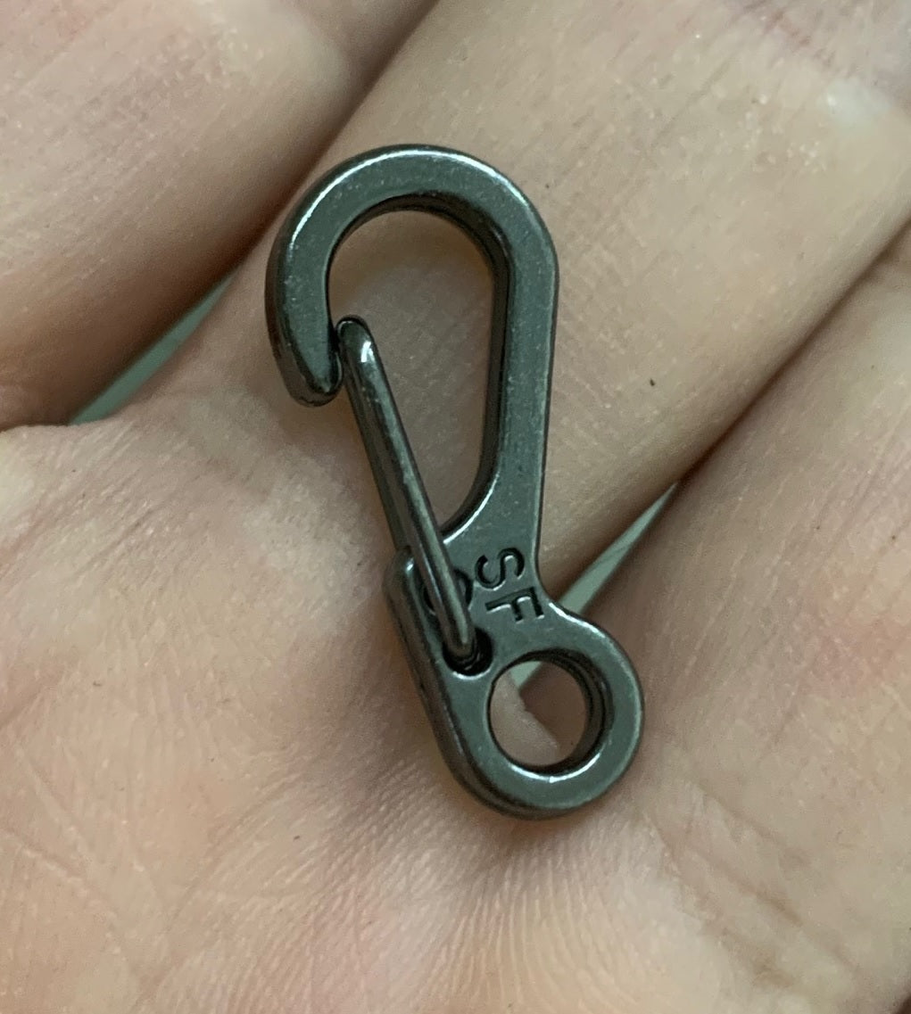 MINI SF PARACORD CARABINERS (2 PIECES - GLOSSY GRAY)