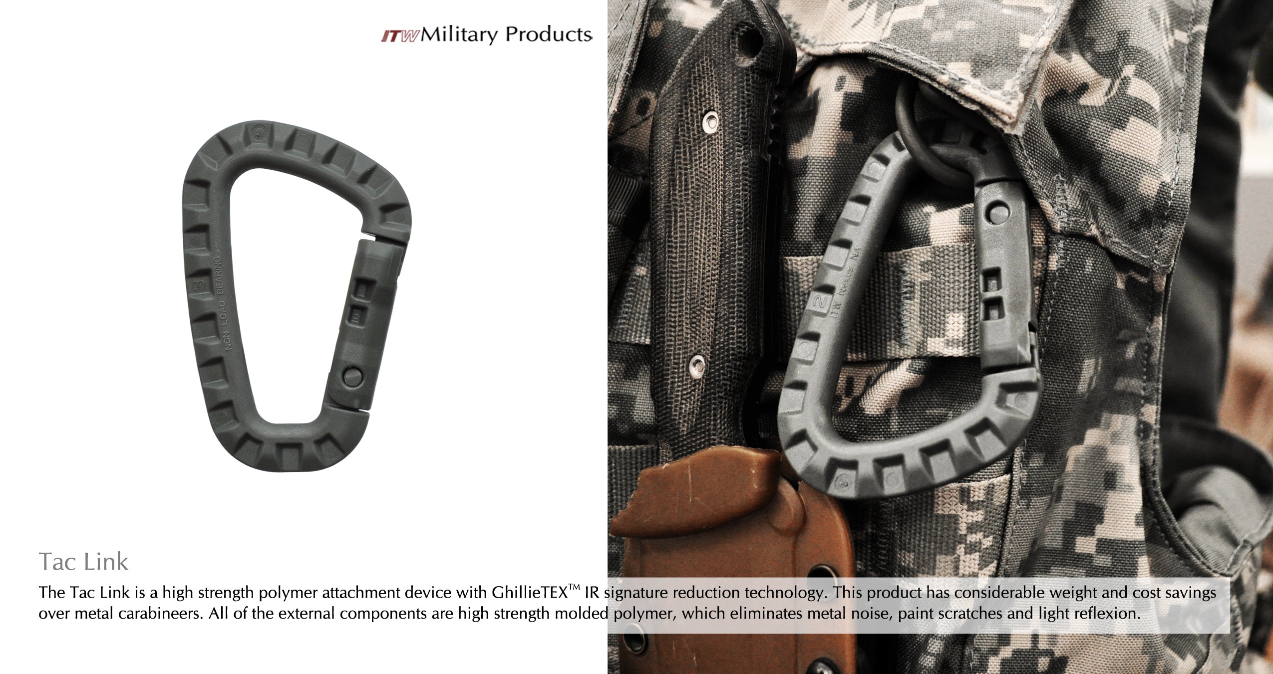 ITW TAC-LINK - BLACK - Hock Gift Shop | Army Online Store in Singapore