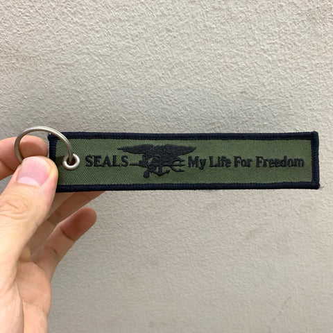 HIGH DESERT SEALS MY LIFE FOR FREEDOM KEYCHAIN