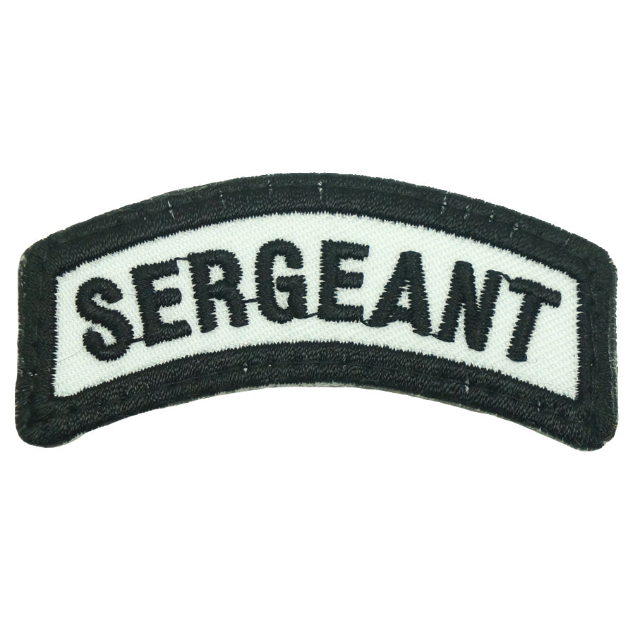 SERGEANT TAB - WHITE BLACK