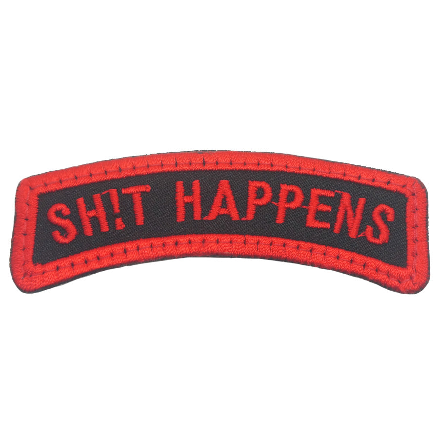 SHIT HAPPENS TAB - BLACK RED