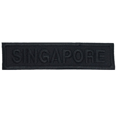 LBV SINGAPORE COUNTRY TAG - ALL BLACK