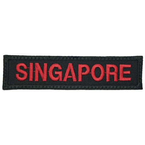 LBV SINGAPORE COUNTRY TAG - BLACK MAROON