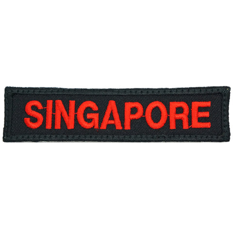 LBV SINGAPORE COUNTRY TAG - BLACK RED
