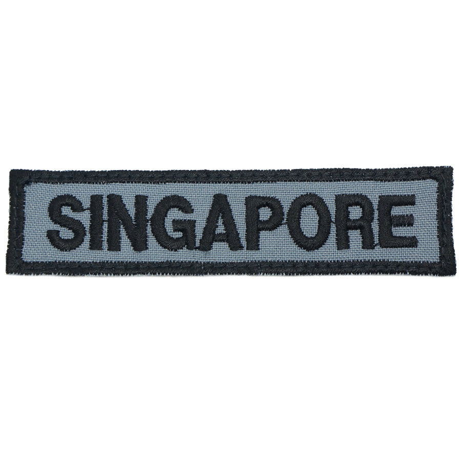 LBV SINGAPORE COUNTRY TAG - GREY WITH BLACK BORDER