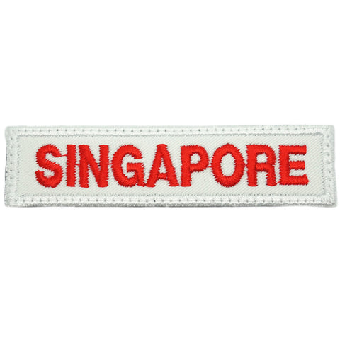 LBV SINGAPORE COUNTRY TAG - WHITE RED