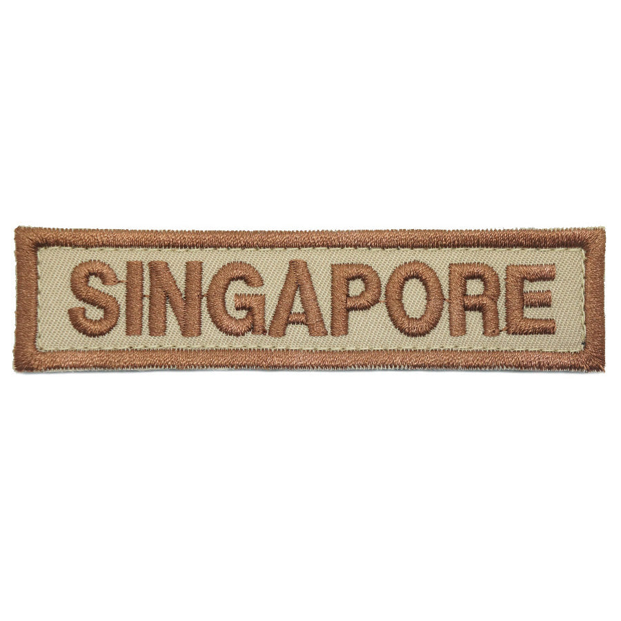 LBV SINGAPORE COUNTRY TAG - KHAKI - Hock Gift Shop | Army Online Store in Singapore