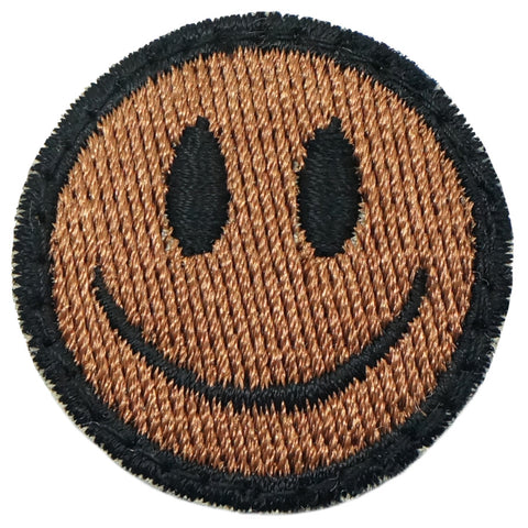 SMILEY FACE PATCH - COYOTE