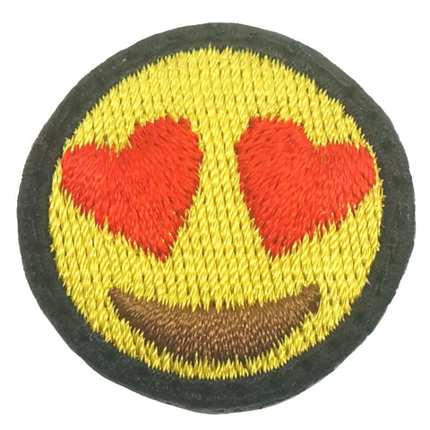SMILING FACE WITH HEART EYES EMOJI PATCH - FULL COLOR