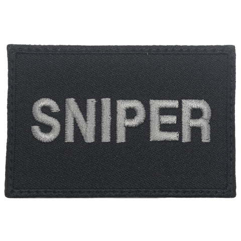 SNIPER CALL SIGN PATCH - BLACK FOLIAGE