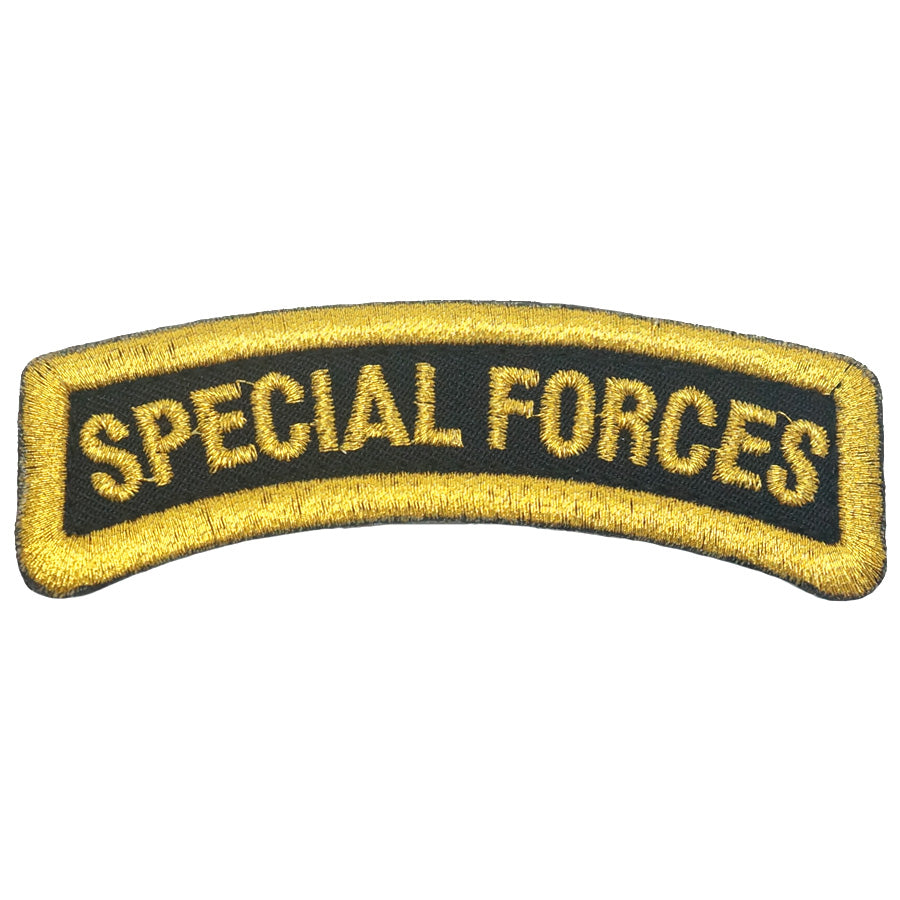 SAF SPECIAL FORCES TAB, OLD - BLACK GOLD