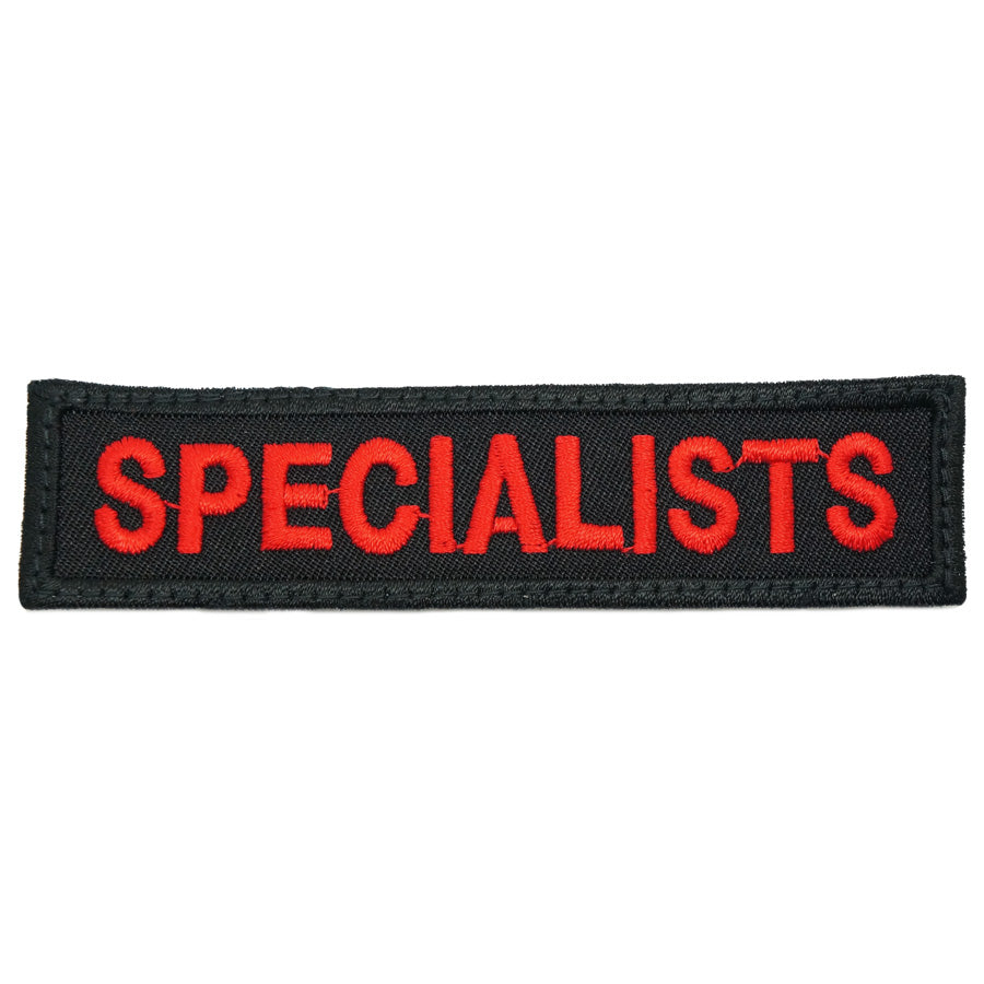 SPECIALIST PATCH - BLACK RED