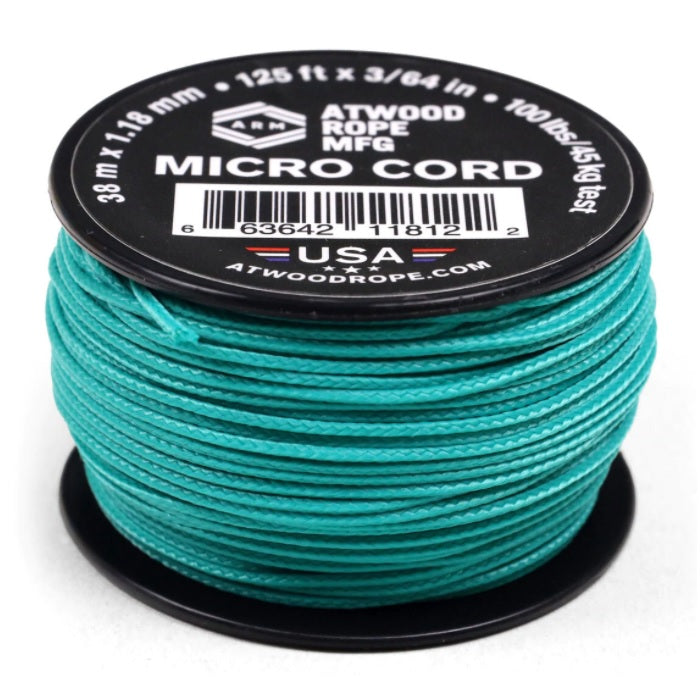 ATWOOD ROPE MFG MICRO CORD (125FT) - TEAL