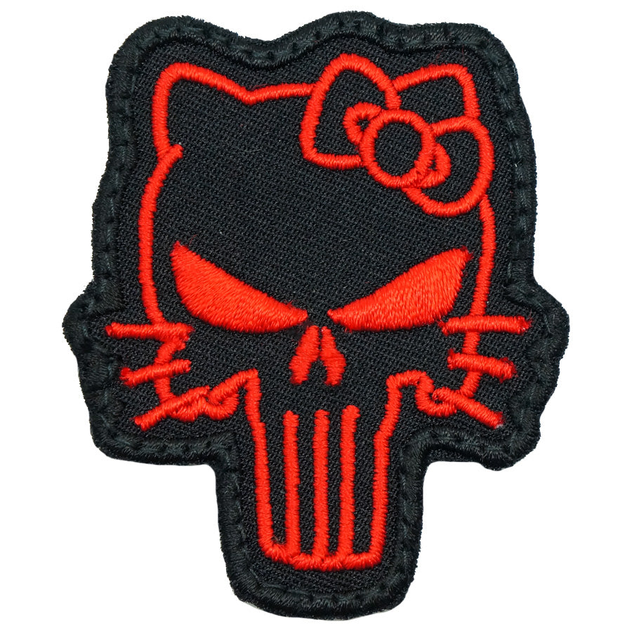 TACTICAL KITTY PATCH - BLACK RED