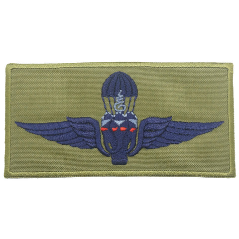 THAILAND AIRBORNE WING WITH RECTANGULAR BORDER - OLIVE GREEN