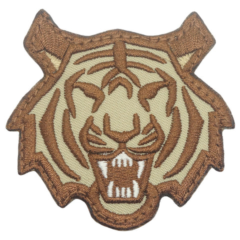 TIGER HEAD PATCH - COYOTE
