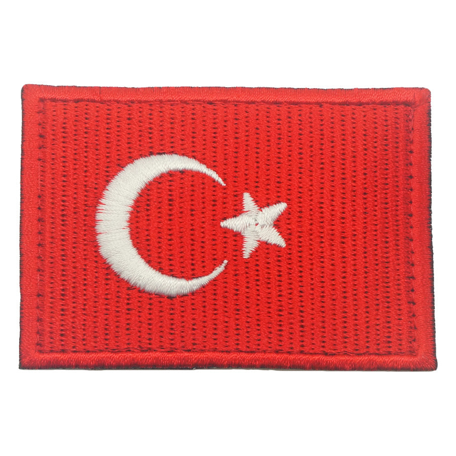 TURKEY FLAG EMBROIDERY PATCH