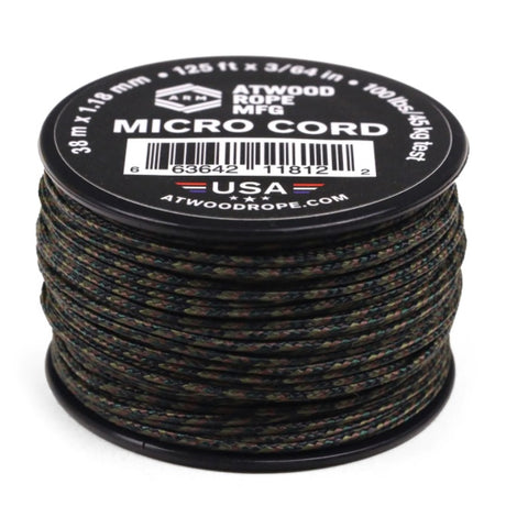 ATWOOD ROPE MFG MICRO CORD (125FT) - WOODLAND